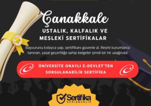 Çanakkale Sertifika Nasıl Alınır