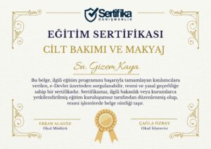 CİLT BAKIMI VE MAKYAJ USTALIK & KALFALIK BELGESİ