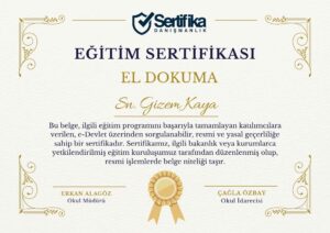 EL DOKUMA USTALIK & KALFALIK BELGESİ