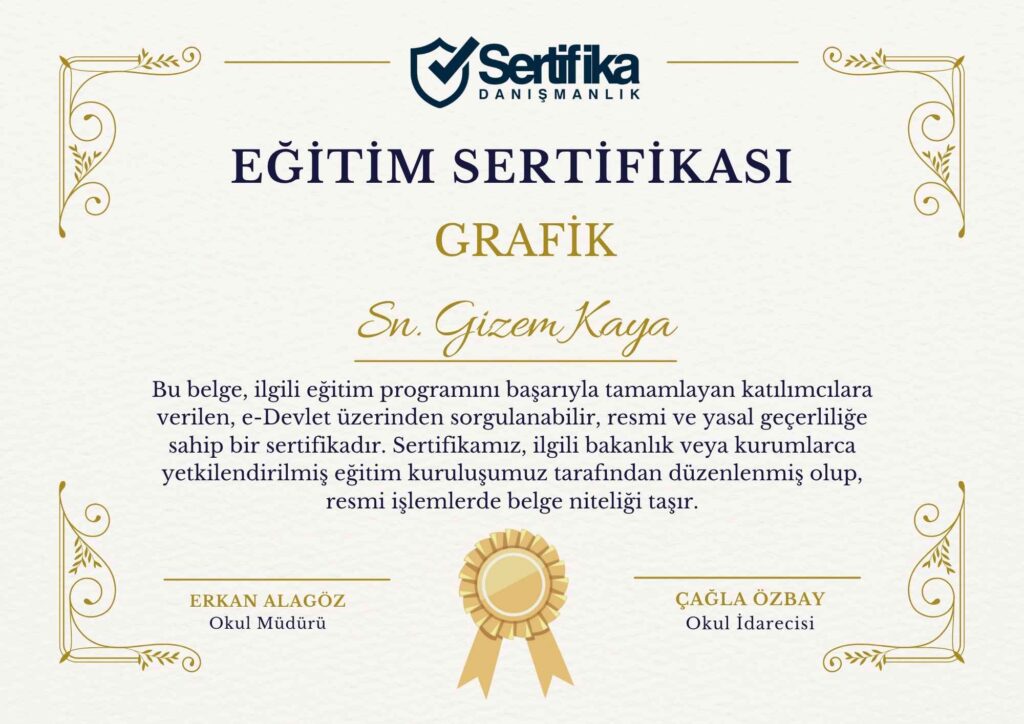 GRAFİK USTALIK & KALFALIK BELGESİ
