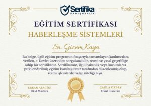 HABERLEŞME SİSTEMLERİ USTALIK & KALFALIK BELGESİ