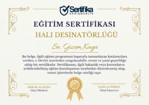 HALI DESİNATÖRLÜĞÜ USTALIK & KALFALIK BELGESİ