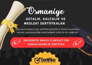 Osmaniye Sertifika Nasıl Alınır