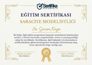 SARACİYE MODELİSTLİĞİ USTALIK & KALFALIK BELGESİ