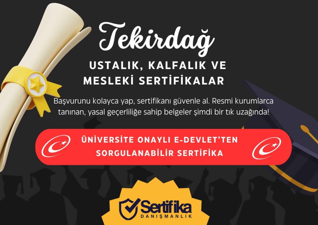 Tekirdağ Sertifika Nasıl Alınır