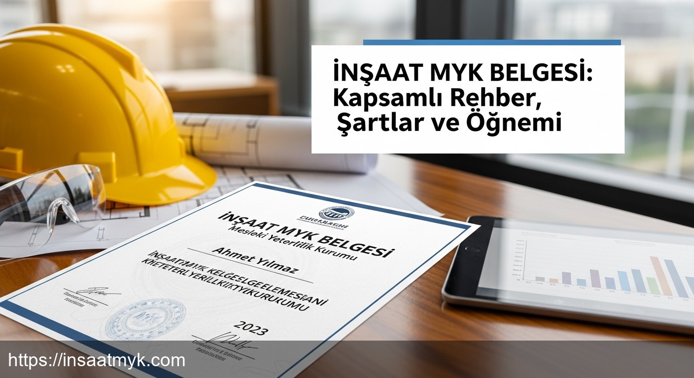 İnşaat MYK Belgesi: Kapsamlı Rehber, Şartlar ve Önemi