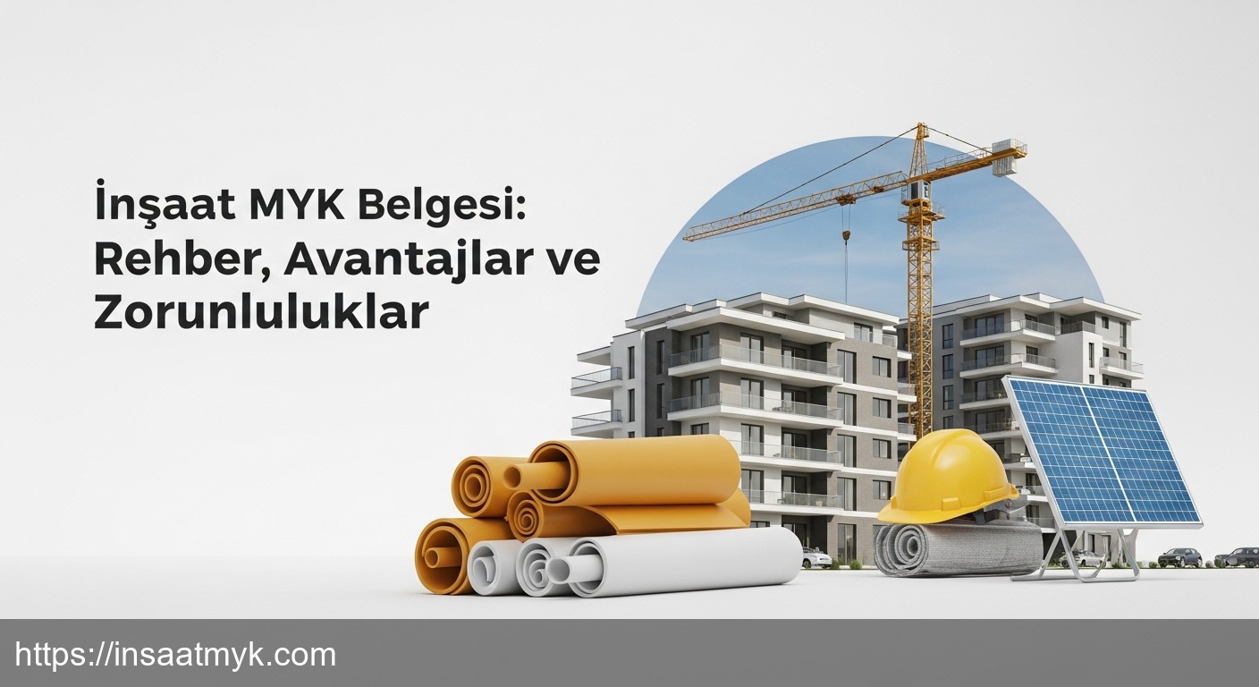 İnşaat MYK Belgesi: Rehber, Avantajlar ve Zorunluluklar